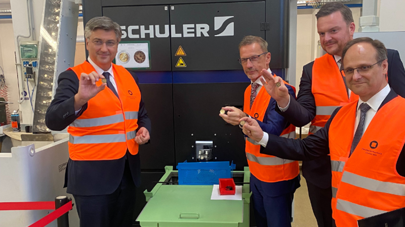 Minting of Croatian euro coins begins